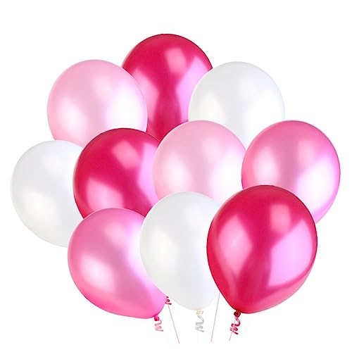 NAMOARLY Perl Latex Ballons Für Hochzeit Und Kinderfeste Hochwertige Ballons Pink Hellpink Und Pflaume Für Unvergessliche Feiern von NAMOARLY