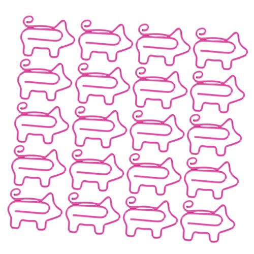 NAMOARLY Pig Form Büroklammern Papierclips Kreative Schul Und Büromaterialien Pink von NAMOARLY