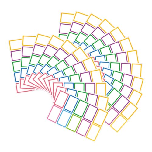 NAMOARLY Selbstklebende Namensaufkleber Mit Buntem Rand Leere Etiketten Für Beschriftung Organisation Und Kreative Projekte Ideal Für Schule Büro Und Zuhause von NAMOARLY