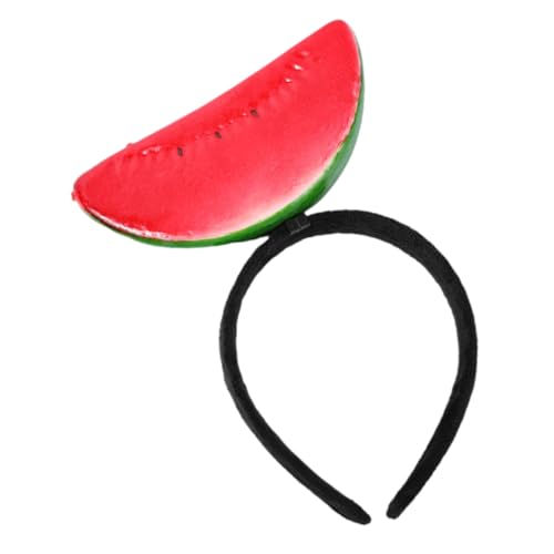 NAMOARLY Stirnband Wassermelone gefälschte Kirsche Kalk Obst Party Sommer Topper wassermelone haarreif Wassermelonen-Haarreif Kostüm Stirnbänder Wassermelonen-Haarschmuck für Damen Schwamm von NAMOARLY