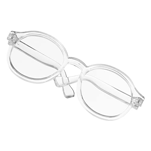 NAMOARLY Stylische Puppenbrille Robuste Und Praktische Accessoires Für Puppen Transparente Brille Für Kreatives Puppen Dress Up Ideal Für Kleine Modefans von NAMOARLY