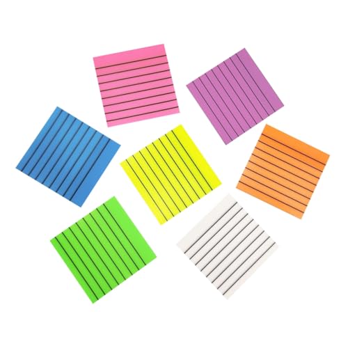 NAMOARLY Wasserdichte Schreibnotizen 7er Set Bunte Halbtransparente Haftnotizen Für Büro Schule Und Zuhause Praktische Memo Pads Für Den Täglichen Gebrauch von NAMOARLY