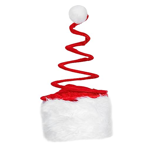 NAMOARLY Weihnachtsmütze Für Erwachsene Lustiges Frühlingsdesign üsch Santa Hat Mit Dickem Fellrand Dekorative Nikolausmütze Für Weihnachtsfeiern Und Kreative Hutdekoration von NAMOARLY