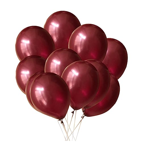 NAMOARLY Weinrote Latexballons Helium Luftballons Für Hochzeit Geburtstag Und Party Dekoration Ideal Für Valentinstag Und Festliche Anlässe von NAMOARLY