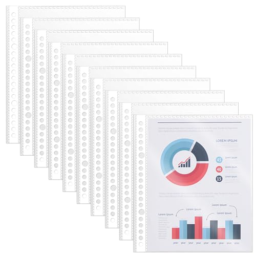 NAROSEBE 200 Stück Dokumententasche zum Abheften a5 Prospekthüllen Glasklar Postkarten Sammelhüllen Münzhüllen a5 PP-Kunststoff Klarsichthüllen Sammelmappe zum Abheften Transparent für Schule Büro von NAROSEBE