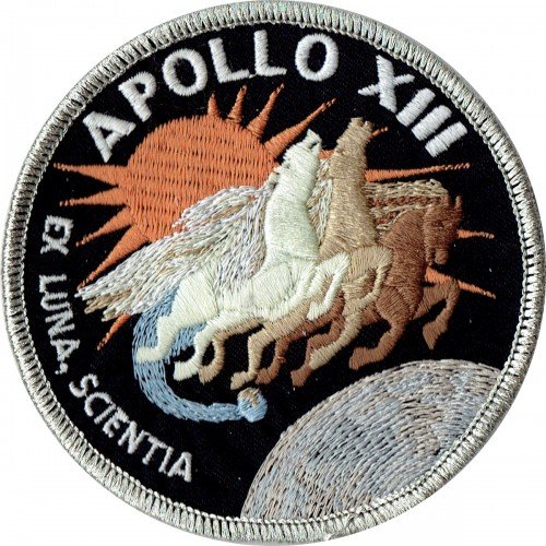 Applikation Aufbügler Patches Stick Emblem Aufnäher Abzeichen "APOLLO 13 PATCH 10cm ,,nasa von NASA Apollo 13