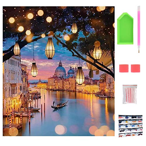 DIY Diamant Malerei Kits Full Drill, Malen nach Zahlen für Erwachsene, Diamond Painting Set für Anfänger, Home Decor, Wohnzimmer Dekoration Malerei, Geschenk, 5D Diamant Painting 40 * 30cm. von NASHRIO