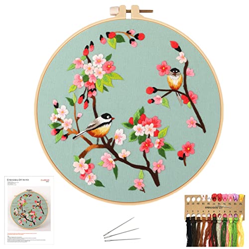 DIY Embroidery Kit für Anfänger, Sticken Set mit Sticktuch, Stickrahmen, Nadeln und Fäden, Anleitung, Cross Stitch Kit für Erwachsene, Geschenk für Freunde, Kreuzstich für Wohnkultur. von NASHRIO