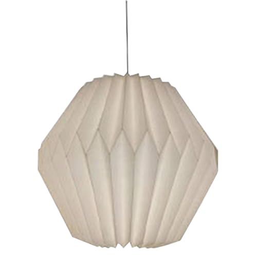 NASSMOSSE Papierlampenschirme für Deckenlichter Nordic Origami Paper Light Shades Decke Klappbares Papier Pendellant von NASSMOSSE