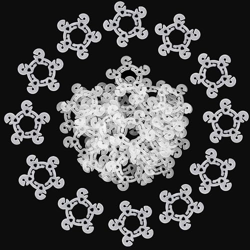 NATOSU 30 Stück Ballonklammern für Ballonbogen, weiße Ballonverbinder-Klammerhalter, Ballonbogen-Säulenständer für Geburtstagshochzeits-Babyparty-Partydekorationen von NATOSU