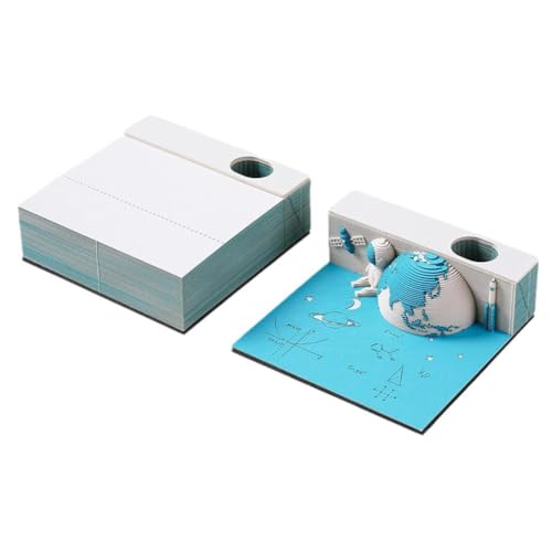 3D Earth Paper with 2024 Calendar Sculptures Earth Rip Away Paper Carving Sticky Note V8f5 Offi for School von NAUXIU