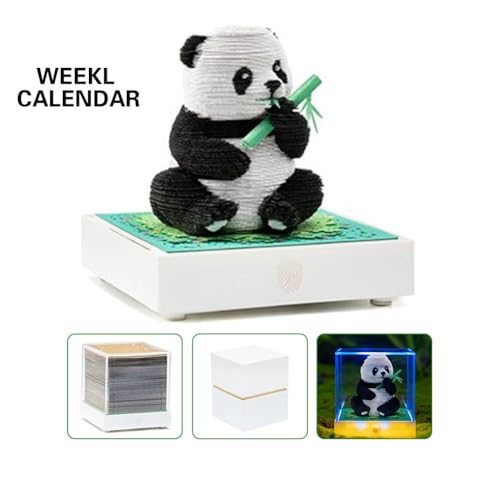 3D dreidimensionales Notizpapier Panda Cartoon Kalender Ornamente Schlafzimmer handgemachtes Modell Wohnen J9u2 Geschenk Handwerk Zimmer von NAUXIU