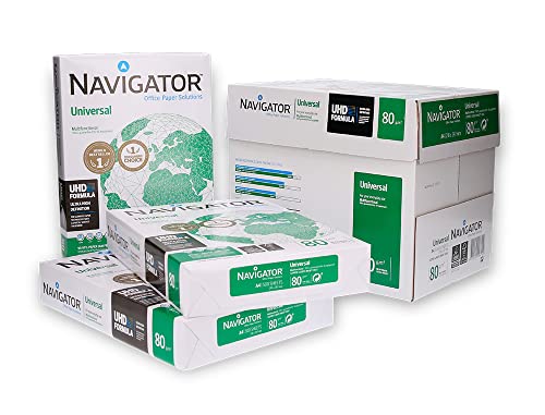 Navigator Universal Kopierpapier 80g/m² A4, weiß, Karton zu 2.500 Blatt (5x500 Blatt) von NAVIGATOR Office Paper Solutions