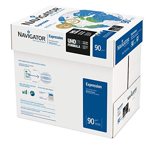 2500 Blatt Navigator Expression Inkjet / Kopierpapier 90g/m² A4 Papier von NAVIGATOR