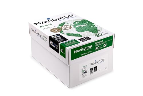 Navigator Universal 80 g, A4, Druckerpapier, Box mit 4 Resmas von NAVIGATOR