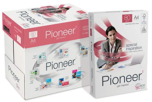 Pioneer office paper - Kopierpapier weiss, 80g/m², A4, FSC mix 70% - Karton á 5 Pakete zu 500 Blatt von Pioneer