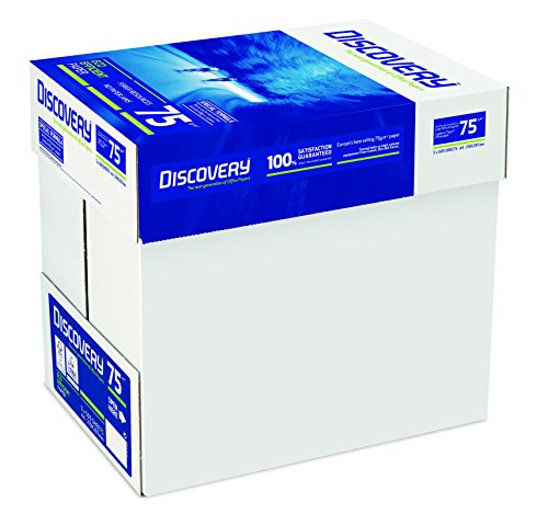 Recycelbares Papier, A4, 70 g/m² 5 x Reams (2,500 Sheets) - 1 x Box von Discovery