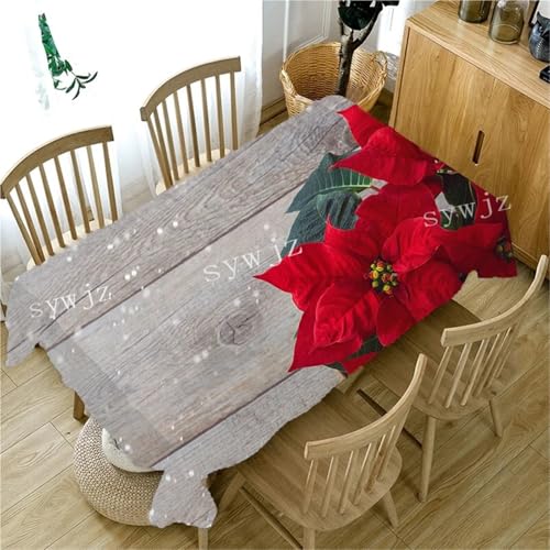 NAZARR Tischdecken Küche Haushalt Blaue Funkelnde Schneeflocke Weihnachtsbaum Dekoration Tischdecke Home Esstisch Rechteckige Tischdecke Party Tischdecke Kaminsims(14,140x180cm55x70inch) von NAZARR