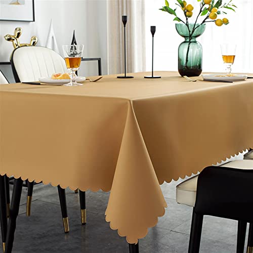 NAZARR Tischdecken Küche Haushalt PVC-Wachstuch-Tischdecken Esszimmer rechteckige Tischdecke for Tische Küchendekoration wasserdichte Spur auf dem Tisch deckt Kaffee(Style 4,100X160CM) von NAZARR