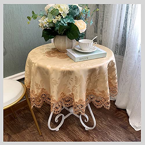 Spitze Elegantes Blumenmuster Tischdecke Rechteckige Spitzen-Tischdecke, blumenbestickte Makramee-Tischdecke, rustikale Tischdecke for Küchenessen, Partys, Picknick, 7 Farben 4 Bis 6 Personen Sitzen K von NAZARR