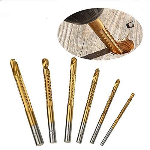 6pcs Cobalt Drill Bit Set, Spirale Schraube Metric Composite Tap Drill Bit Tap Twist Drill Bit Set, Multi-Funktions-Metall Specia Cobalt Drill Bit von NC