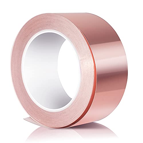 Kupferband Selbstklebend 30M x 50mm, Kupferfolienband EMI Copper Foil Tape Abschirmband Kupferfolie Kupferband Selbstklebend Klebeband Schneckenband Schneckenschutz,Elektro Reparatur Band von NC