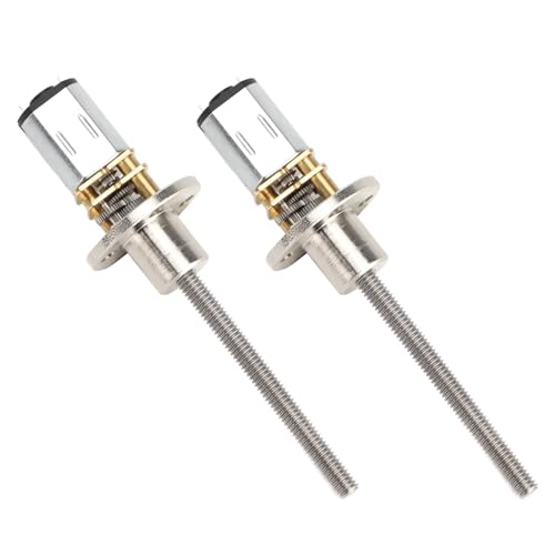 NDNCZDHC 2 Stück DC 3 V 30 U/min Getriebemotor M4x55 Gewindewelle Drehzahlreduzierungsgetriebemotor mit Flanschanschluss NDNCZDHC 2 Stück DC 3 V 30 U/min Getriebemotor M4x55 Gewindewelle Drehzahlreduzierungsgetriebemotor mit Flanschanschluss von NDNCZDHC