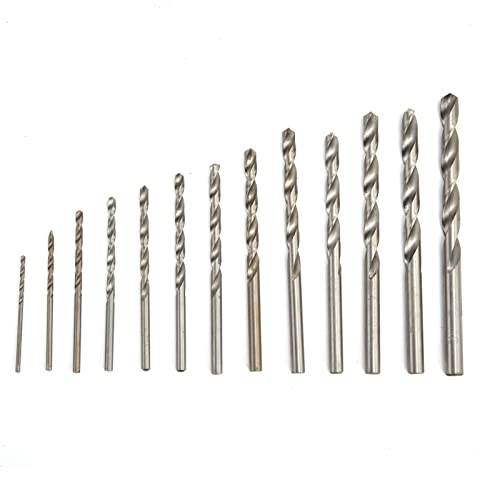 Ndnczdhc -Bohrbit Set, 13pcs Twist Bohrerbits 1,5-6,5 mm Straight Shank Hochgeschwindigkeitsstahlbohrer für Plastikholz von NDNCZDHC