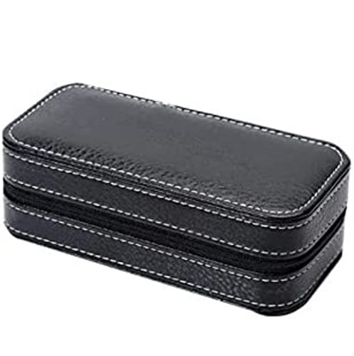 2 Uhrenfächer Roll Watch Case Leder Reiseorganizer für Männer und Frauen Schmuckschatulle Uhrenbox Uhrenbox Uhren-Organizer von NDRFAWY