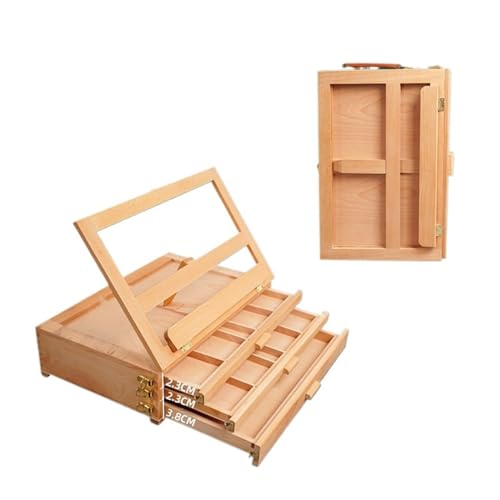 3 Ebenen Tischstaffelei Aufbewahrungsbox Einstellbare Tragbare Malerei & Display Tisch Staffelei Ständer für Anfänger Künstler 3 Ebenen Tischstaffelei Aufbewahrungsbox Einstellbare Tragbare Malerei & Display Tisch Staffelei Ständer für Anfänger Künstler von NDRFAWY