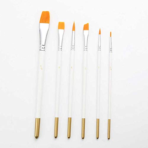 Zeichnung Kunst Aquarell Lackstift Multifunktions Nylon Weiß Haarmalerei Kunst 6 Teile/Set Pinsel Liefert Holzgriff von NDRFAWY