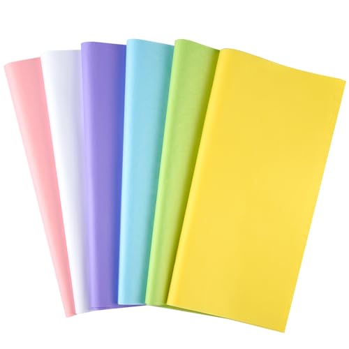 NEBURORA 60 Blatt mehrfarbiges Seidenpapier Frühling Ostern Geschenkpapier dekoratives Kunstpapier für DIY Ostern Geburtstag Urlaub Party Verpackung Dekoration von NEBURORA