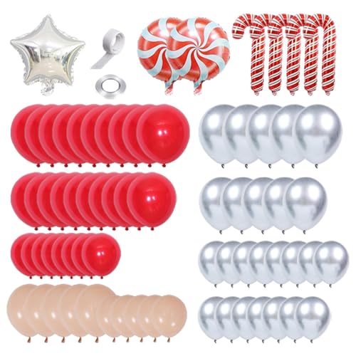 Weihnachtsbaumballons - Stehende aufblasbare Luftballons Kit - Weihnachten Rot Latex Ballons Werkzeuge Set für Weihnachtsfeier Supplies von NEECS