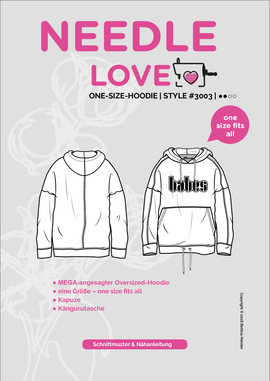 One-Size-Hoodie von {NEEDLE LOVE}