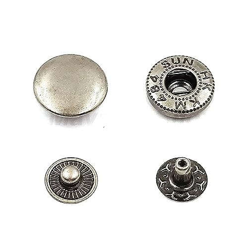 10 Stück 10mm – 20mm Metall-Druckknöpfe zum Nähen von Kleidung, Kleidersäcken, Schuhen, Lederhandwerk, 10mm von NEFLUM