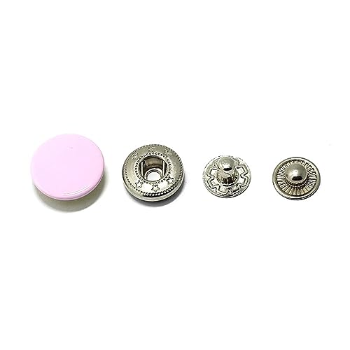 20 Stück 12/15/17mm Retro-Druckknöpfe für Kleidung, Druckknöpfe, DIY-Kleidung, Handnähzubehör, Rosa, 12mm von NEFLUM