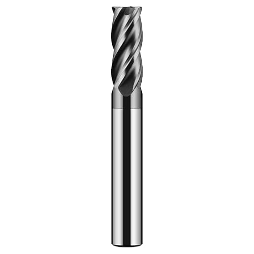 Eckenradius-Schaftfräser, Hartmetall, R Bullnose, CNC-Wolframstahl, R1, R2, R0,5, Fräser, Metalloberflächenbearbeitung, Metallfräser,12R1X12DX100L von NEFLUM