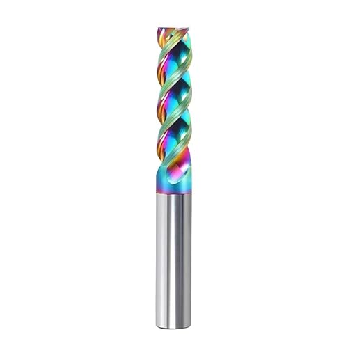 HRC65 U-Schlitz-Hartmetall-Schaftfräser, 3 Schneiden, Bunte Beschichtung, Wolframstahl-Fräser, 1–20 Mm Nutendurchmesser Für Aluminium,10x30x10x75 von NEFLUM