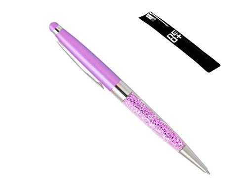 NEO+ HOCHWERTIGER 2-in-1-Touchscreen-Stylus und -Kugelschreiber mit Kristallen – INKLUSIVE STIFTETÄTCHEN (LILA) von NEO+