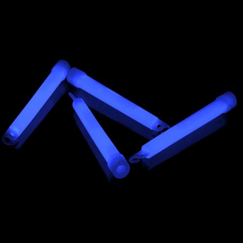 NEON FUN 10 Dicke Maxi Power Knicklichter | freie Farbwahl | 8h Leuchtdauer | 150x15 mm | Geprüfte Qualität | Testurteil 1,4 sehr gut, Farbe:Blau von NEON FUN