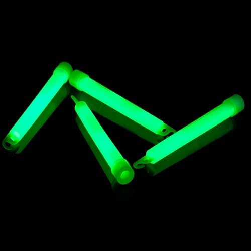 NEON FUN 10 Dicke Maxi Power Knicklichter | freie Farbwahl | 8h Leuchtdauer | 150x15 mm | Geprüfte Qualität | Testurteil 1,4 sehr gut, Farbe:Grün von NEON FUN