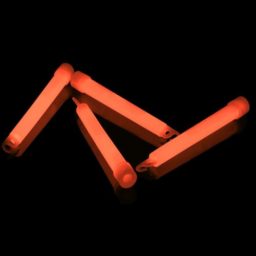 NEON FUN 10 Dicke Maxi Power Knicklichter | freie Farbwahl | 8h Leuchtdauer | 150x15 mm | Geprüfte Qualität | Testurteil 1,4 sehr gut, Farbe:Orange von NEON FUN