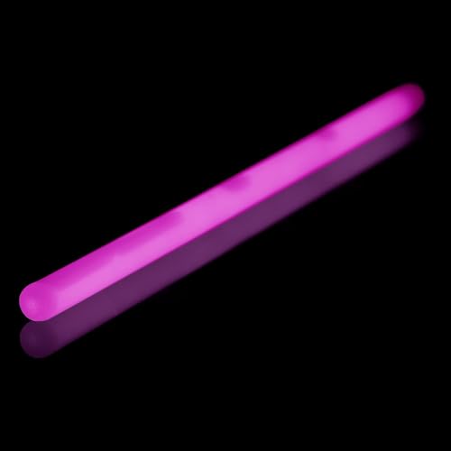 NEON FUN 5 Riesige Knicklichter PINK | Giga Star | 300 x15mm | 12 Stunden Leuchtdauer, Menge:5 Stück von NEON FUN