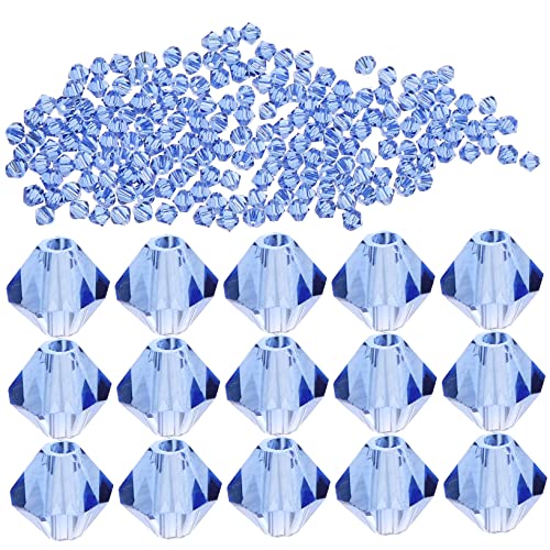 1 Kristallperlen Süße Pastellperlen Rautenförmige Perlen Facettierte Rondellperlen Charms-perlen Herzperlen Zum Basteln Kleine Armbandperlen Lose Armbandperlen Diy-perlen Blue Glas NESTINGHO von NESTINGHO