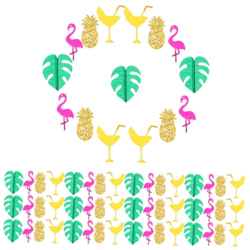 NESTINGHO 1 Hawaiianisches Konfetti Tischdekoration Party Dekoratives Konfetti Aloha-partygeschenke Konfetti Streuen Hibiskusblüten Konfetti Geburtstagsfeier Konfetti Sommerschmuck Plastik von NESTINGHO