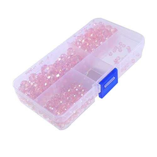 NESTINGHO 1 Karton 710 Stück Perlen Für Die Herstellung Von Halsketten Acrylperlen Perlen Für Mädchen Perlen Für Armband Diy Schmuckherstellung Kristallperlen Schmuckzubehör Perlen Rosa von NESTINGHO