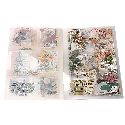 NESTINGHO 1 Packung Haustier-stickerbuch Retro-aufkleber Aufkleber-drucker Selbstklebender Notizblock Vintage-scrapbooking Zubehör Für Ästhetische Journale Stempel-kit Tagebuch Das Haustier von NESTINGHO