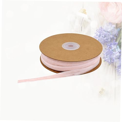 NESTINGHO 1 Rolle Geschenkverpackungsband Girlandendekor Hochzeitsband DIY-Bänder Kranzdekorationsband Chiffon-Verpackungsband velvet ribbon samtbänder Samtband für Blumenstrauß Rosa von NESTINGHO