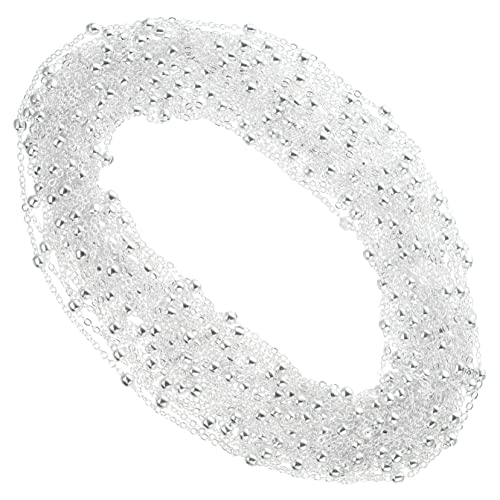 NESTINGHO 1 Rollenrolle Kugelkette Halskette Armband Ketten Halskettenkette Halskettenzubehör Selber Machen Gliederketten Für Schmuck Selber Machen Link-halskette Masse Klammer Silver Kupfer von NESTINGHO