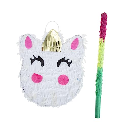 NESTINGHO 1 Satz Einhorn-Piñata handgemachte Einhorn-Pinata Pinata-Spielzeug Handdekor Pinata-Dekor partydekoration party decoration Party-Piñata-Spielzeug Geburtstagsfeier Piñata Papier von NESTINGHO